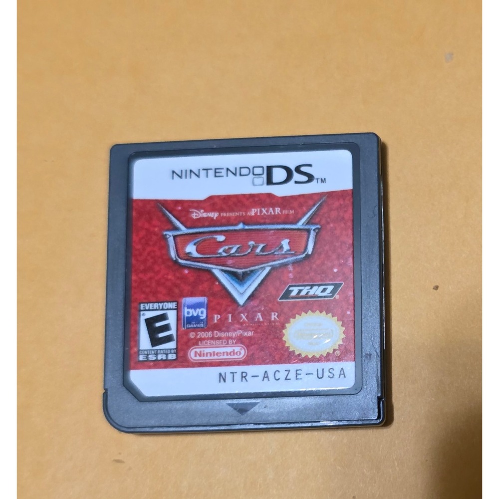 Disney Pixar Cars Nintendo DS Video Game Cartridge Authentic Tested